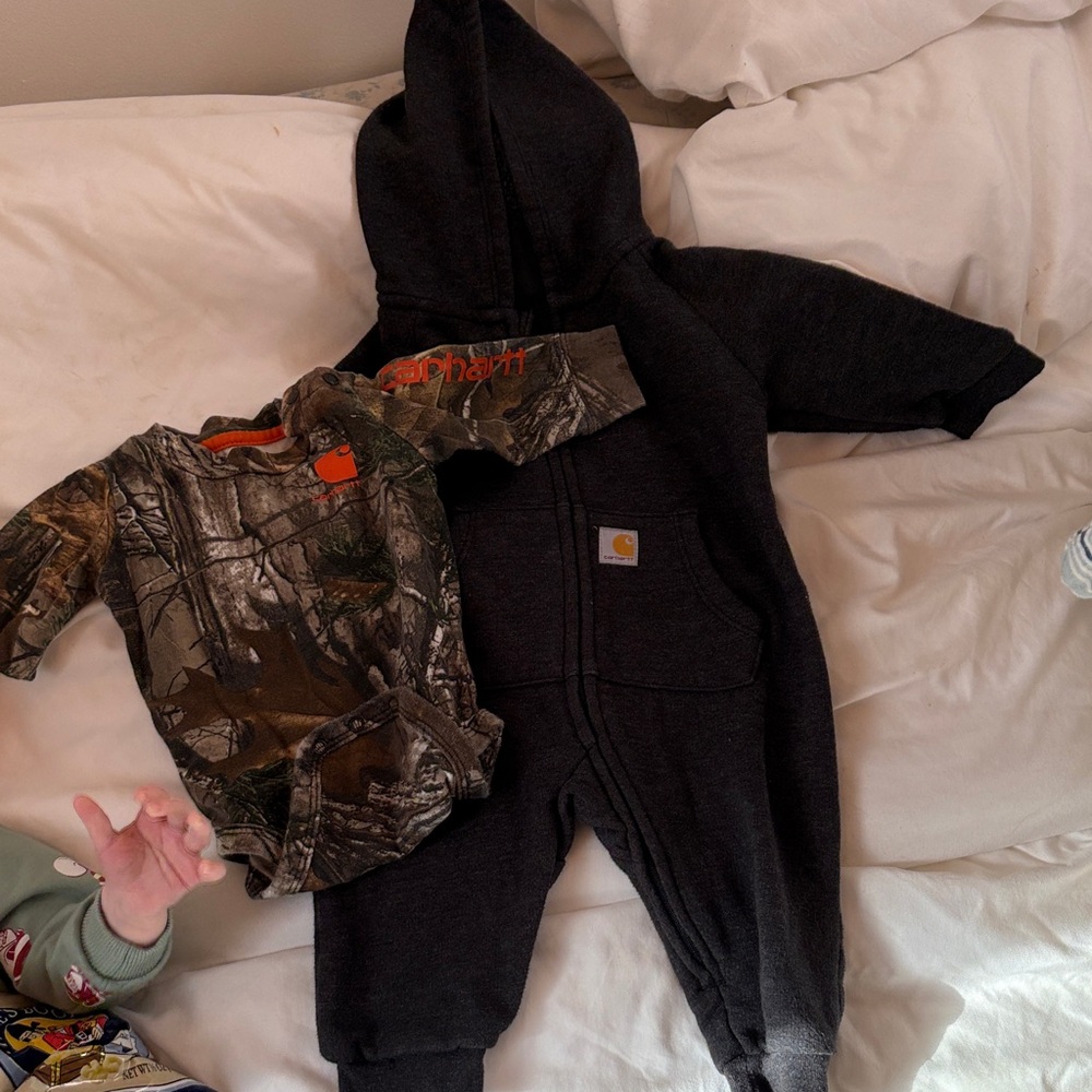 Carhartt zip up and bodysuit